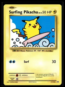 Pokemon TCG XY - Evolutions #111/108 Surfing Pikachu - Image 1