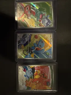 Pokemon First Partner Illustration Collection Series 1 Kanto Gen 1 Starters Set - Image 1