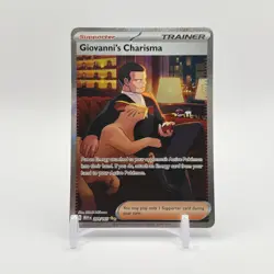 Giovanni's Charisma 204/165 Pokemon 151 Special Illustration Rare NM - Image 1