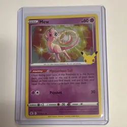 The Pokemon Company Pokemon Celebrations Mew 011/025 Holo Rare 60HP English - Image 1