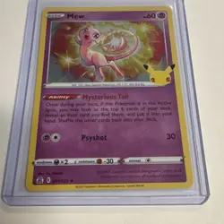 The Pokemon Company Pokemon Celebrations Mew 011/025 Holo Rare 60HP English - Image 2