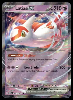 Latias ex 076/191 Double Rare Surging Sparks Pokemon Near Mint - Image 1