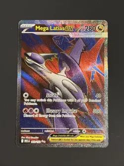 Mega Latias ex 163/132 ME01: Mega Evolution Holofoil Ultra Rare Pokemon TCG NM - Image 1