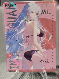 QI YE - Quiet Time Chase ML Silver Foil card Sexy Anime Goddess Story Girl WAIFU - Image 3