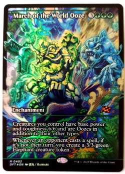March of the World Ooze (Showcase) - Aetherdrift (DFT) - FOIL - EN - M 0402 - Image 1