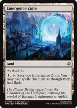 1 x Emergence Zone - War of the Spark - Light Play - MTG - Image 1