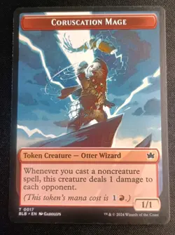 MTG Bloomburrow - Coruscation Mage - Offspring Token - Image 1