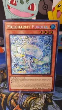 Yugioh Trading Card, Prismatic Secret Rare Mulcharmy Purulia (MP25-EN085). - Image 1