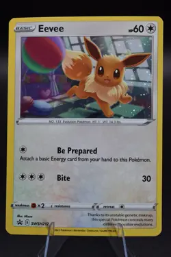 Pokemon TCG Eevee SWSH212 SWSH: Sword & Shield Promo Cards Holo NM - Image 1