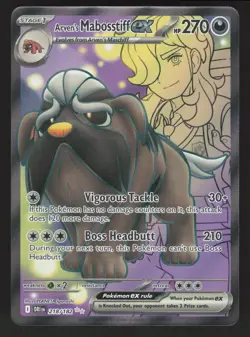 Arven's Mabosstiff ex 218/182 Pokemon TCG Destined Rivals NM - Image 1