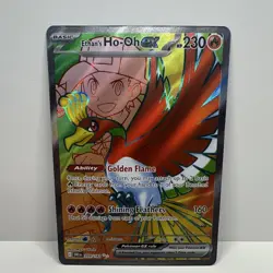 Pokemon Ethan's Ho-Oh EX 209/182 Sv10: Destined Rivals Ultra Rare Full Art Holo - Image 1
