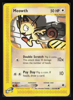 Meowth Common Pokemon Expedition 121/165 MP - Image 1