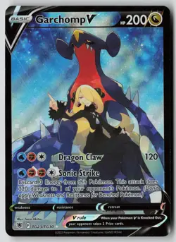 Garchomp V TG23/TG30 Holo V Rare Astral Radiance Trainer Gallery Pokemon NM - Image 1