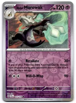 Alolan Marowak 057/159 Uncommon Journey Together Pokemon Reverse Holo Near Mint - Image 1