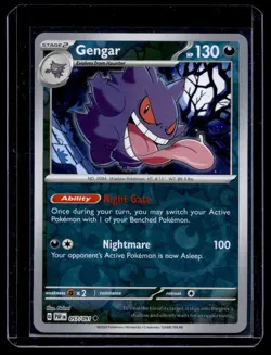 Pokemon tcg SV: Paldean Fates Gengar #057/091 holo - Image 1