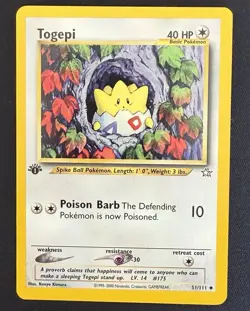 Togepi 1st Edition Neo Genesis 51/111 Regular Pokemon TCG NM - Image 1