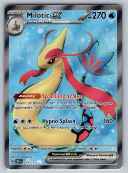 Milotic ex 217/191 Ultra Rare Surging Sparks Pokemon Holo Near Mint - Image 1