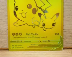 Pokemon TCG Gold Pikachu V 25th Anniversary PROMO SWSH145 Celebrations NM - Image 3