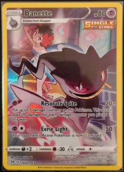 Banette TG07/TG30 Swsh11: Lost Origin Trainer Gallery Holo, NM, Pokemon Tcg - Image 1