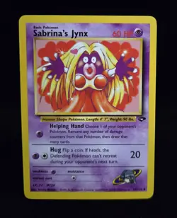 Pokemon TCG - SABRINA'S JYNX - 57/132 - UNLIMITED - GYM CHALLENGE (2000) - LP/NM - Image 1