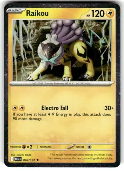 Raikou 048/132 (Cosmos Holo) Rare Mega Evolution Pokemon Near Mint - Image 1