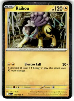 Raikou 048/132 (Cosmos Holo) Rare Mega Evolution Pokemon Near Mint - Image 1
