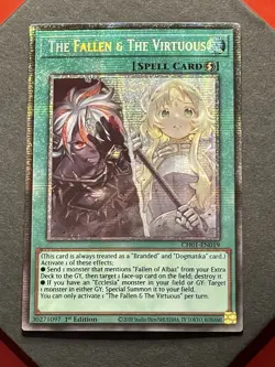 The Fallen & The Virtuous | CH01-EN019 | Starlight Rare | NM | 1st Ed | YuGiOh! - Image 1