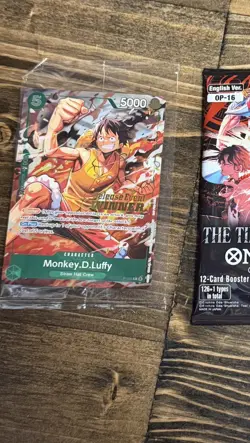 One Piece Card Game Monkey.D.Luffy Release Winner op-16 Promo P-135 Sealed (s) - Image 1