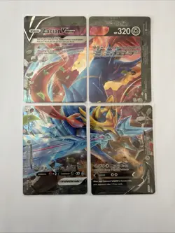 Zacian V-Union - SWSH163 - SWSH166 Black Star Promos NM 4 Card Set - Image 1