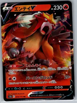 Entei V - 019/172 Japanese S12a: VSTAR Universe - Pokemon Card - NM - Image 1