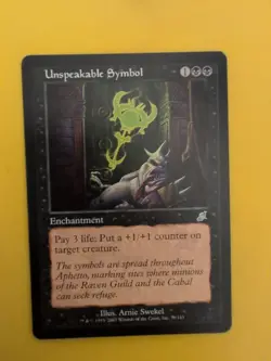 Unspeakable Symbol. Enchantment Magic the Gathering Card. Scourge - Image 1