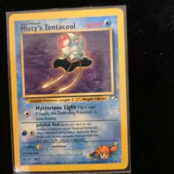 Misty's Tentacool 032/132 Gym Heroes Regular Pokemon Card - Image 1