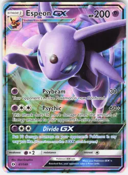 Pokemon Espeon GX 61/149 Holo Ultra Rare SM Base Set Pokemon Near Mint - Image 1