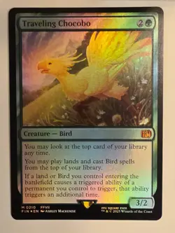MTG - Traveling Chocobo (FOIL) - Final Fantasy - NM - Image 1