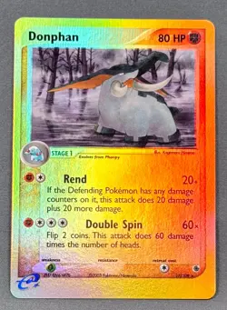 NM Reverse Holo Donphan 17/109 Rare Ruby & Sapphire Pokemon Kagemaru Himeno - Image 1