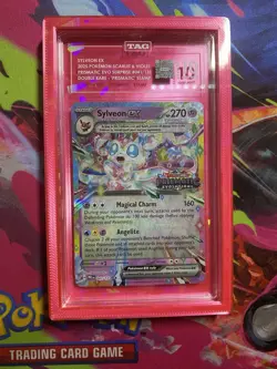 Pokemon Sylveon EX Prismatic Stamp 041/131 Surprise Box Promo TAG 10 With guard - Image 1