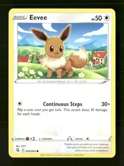 Eevee 205/264 Fusion Strike NM/M Pokemon - Image 1