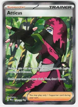 ATTICUS 133/131 HOLO ULTRA RARE PRISMATIC EVOLUTIONS POKEMON HOLO NM/M - Image 1