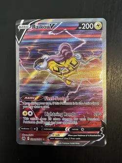Raikou V GG41/GG70 SWSH: Crown Zenith: Galarian Gallery Holo Pokemon TCG - Image 1