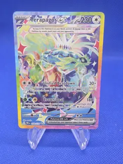 Pokemon Prismatic Evolutions Terapagos ex 169/131 Special Illustration Rare NM - Image 1