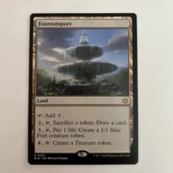 Fountainport BLB 253 Rare Bloomburrow Land LP MTG - Image 1