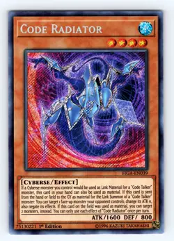Yugioh Code Radiator FIGA-EN039 Secret Rare - NM 💎 - Image 1