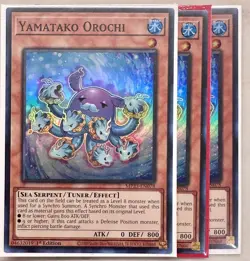 Yugioh! 3x Yamatako Orochi MP23-EN078 Super Rare 1st Ed NM - Image 1