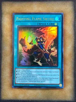 Yugioh Fighting Flame Sword MZMI-EN008 Ultra Rare 1st Ed NM - Image 1
