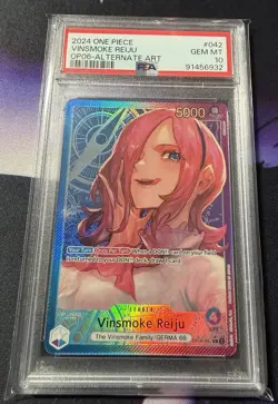Vinsmoke Reiju OP06-042 Alternate Art One Piece PSA 10 - Image 1
