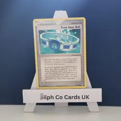 Team Aqua Belt 76/95 EX Team Magma vs Team Aqua Trainer Pokemon Card - Image 1