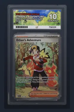 ACE 10 Perfect Subs Pokemon TCG Ethans Adventure 236/182 Destined Rivals Card - Image 1