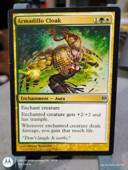 Armadillo Cloak - Duel Decks: Phyrexia vs the Coalition - Light Play - MTG #58 - Image 1
