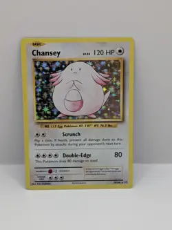 Pokemon Card Chansey 70/108 Evolutions Holo Rare NM - Image 1