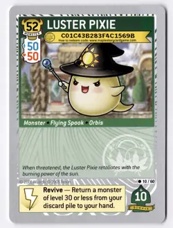 Maplestory iTCG Set 2 - LUSTER PIXIE 10/60 Code Card - OMG BOSSES - Image 1